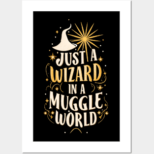 Just a Wizard in a Muggle World - Fantasy Posters and Art